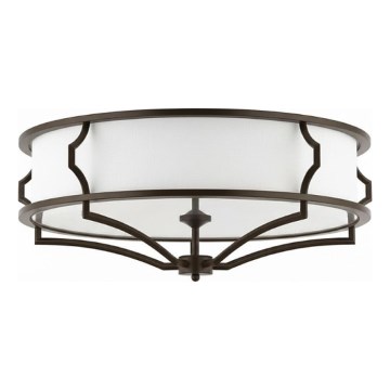Open Design OR86614 - Plafondlamp STESSO 6xE27/12W/230V Ø 85 cm bruin