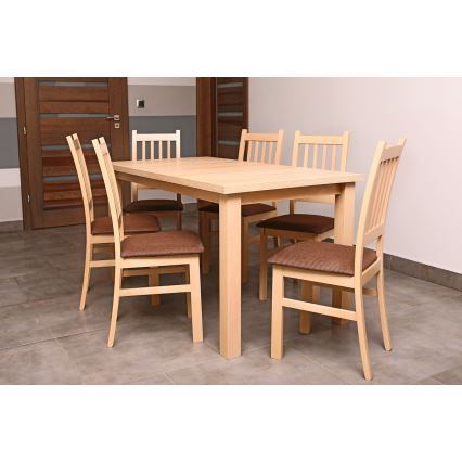 Opklapbare eettafel LIAM eiken sonoma