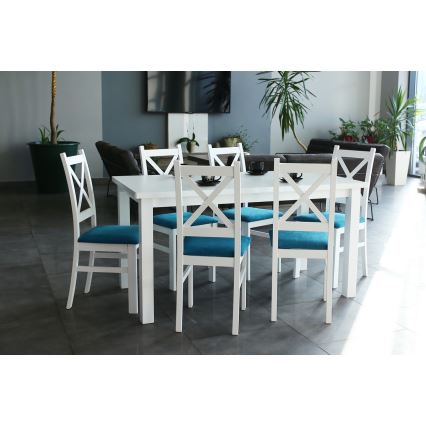 Opklapbare eettafel LIAM wit
