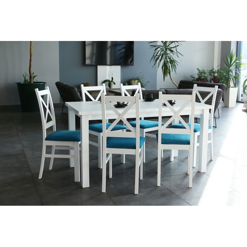 Opklapbare eettafel LIAM wit