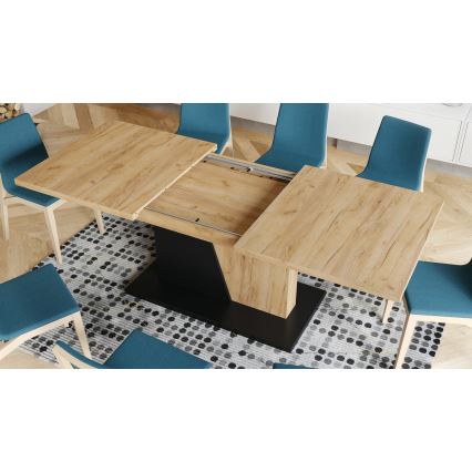 Opklapbare eettafel NINO eiken/zwart