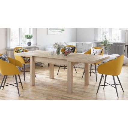 Opklapbare eettafel RALF eiken sonoma
