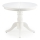Opklapbare eettafel WILLIAM 75x124 cm wit
