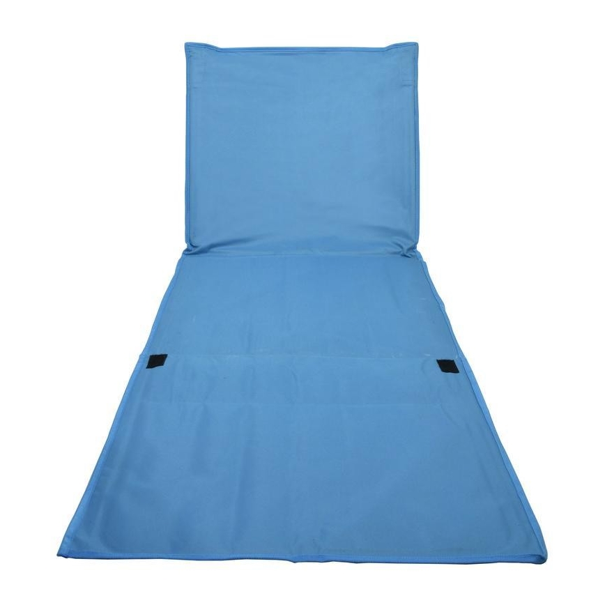 Opklapbare ligstoel blauw 160x55 cm