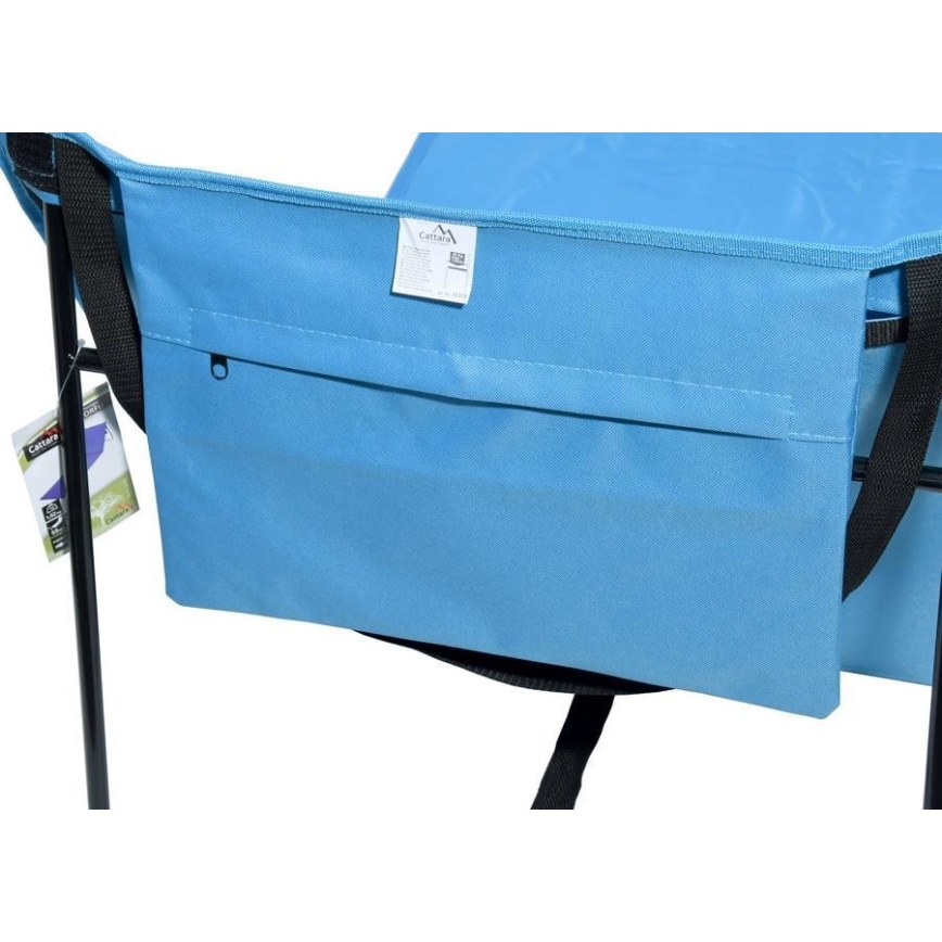 Opklapbare ligstoel blauw 160x55 cm