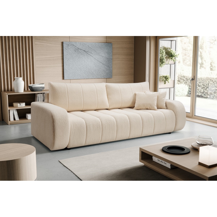 Opklapbare tweezitsbank DESIO beige