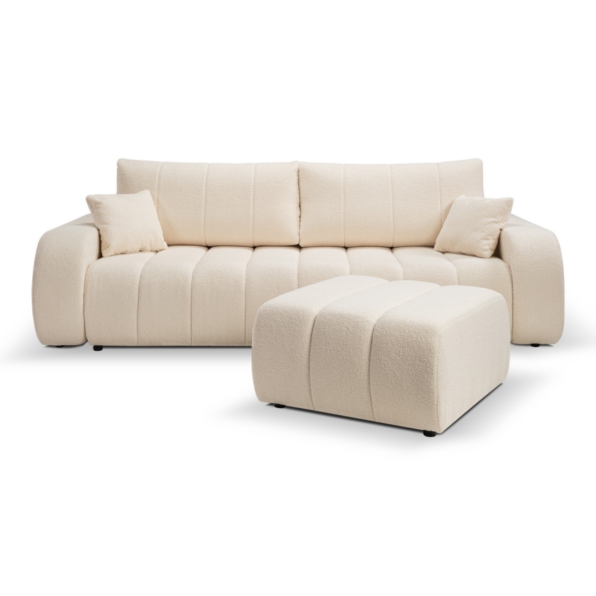 Opklapbare tweezitsbank DESIO beige