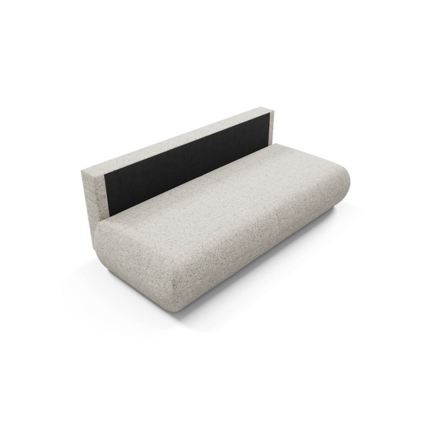 Opklapbare tweezitsbank met een opslagruimte PRATO beige