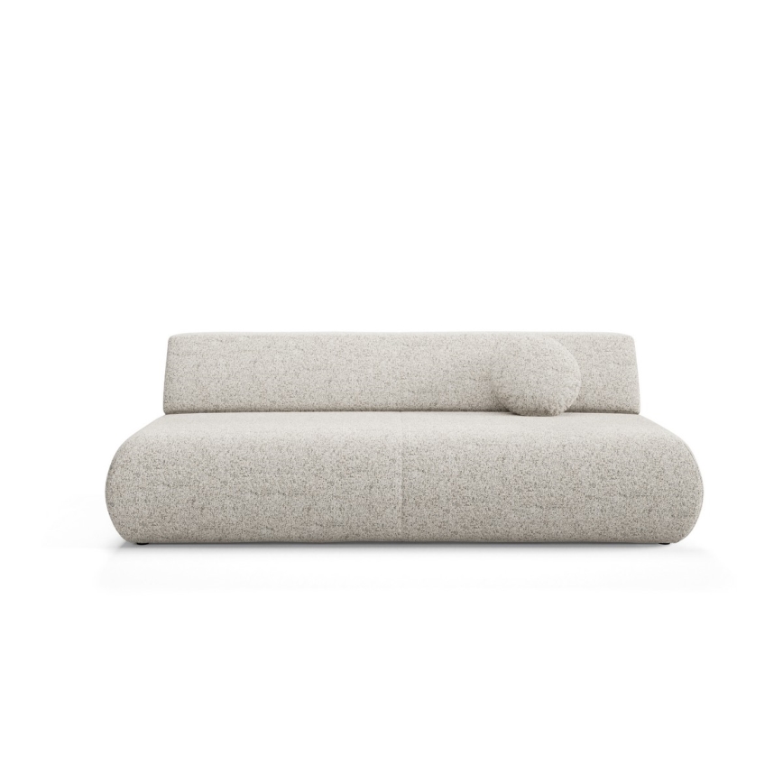Opklapbare tweezitsbank met een opslagruimte PRATO beige