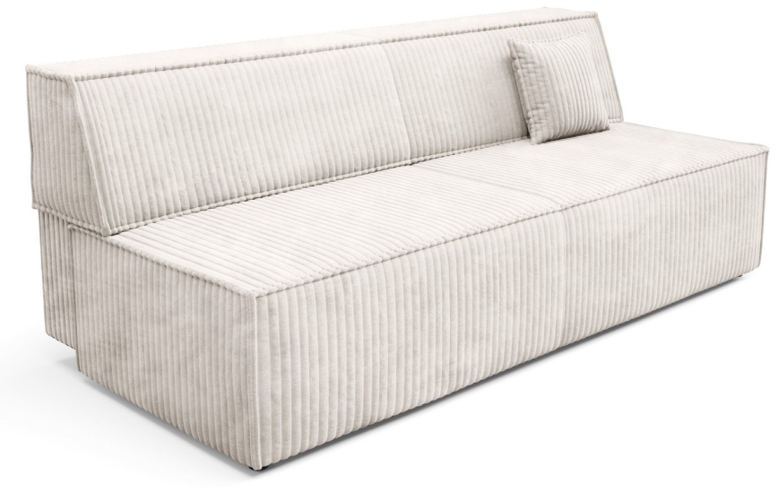 Opklapbare tweezitsbank met een opslagruimte TERAMO beige