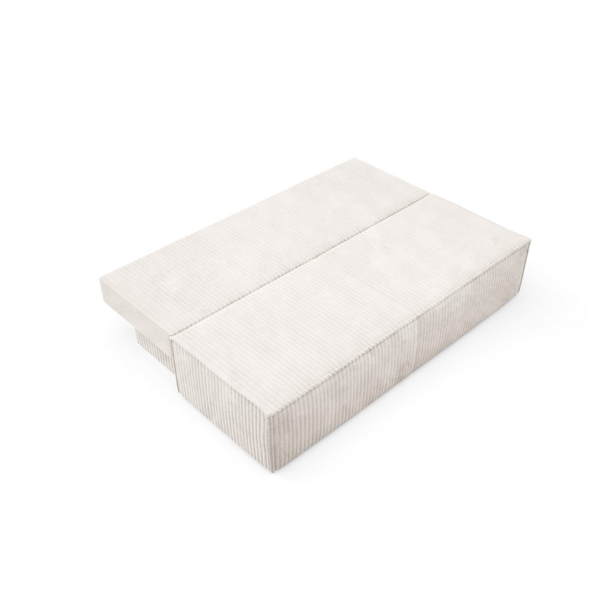 Opklapbare tweezitsbank met een opslagruimte TERAMO beige