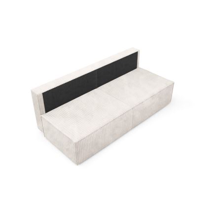 Opklapbare tweezitsbank met een opslagruimte TERAMO beige