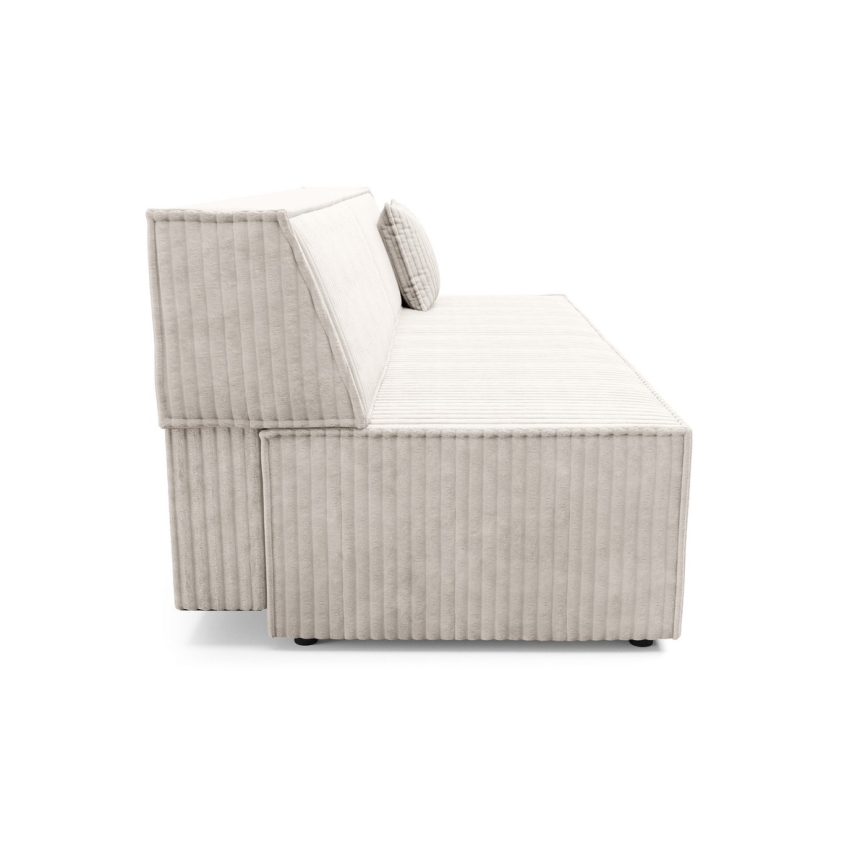 Opklapbare tweezitsbank met een opslagruimte TERAMO beige
