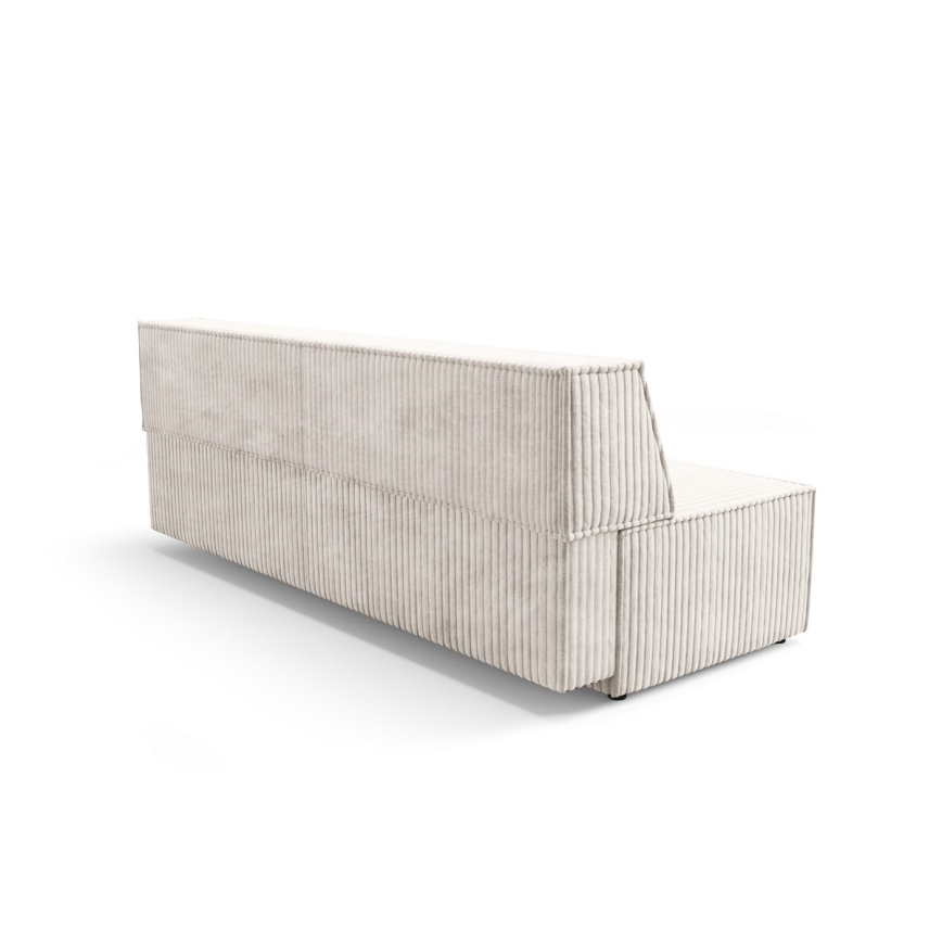 Opklapbare tweezitsbank met een opslagruimte TERAMO beige