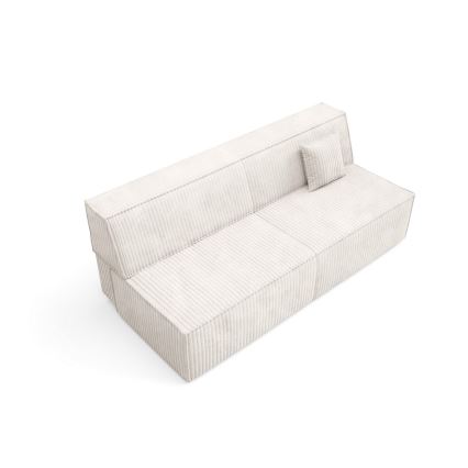 Opklapbare tweezitsbank met een opslagruimte TERAMO beige