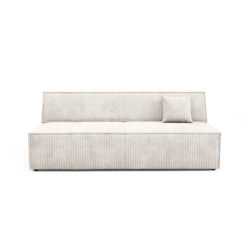 Opklapbare tweezitsbank met een opslagruimte TERAMO beige