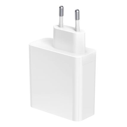Oplaad Adapter 2xUSB-A + 1xUSB-C Power Delivery 65W/230V wit
