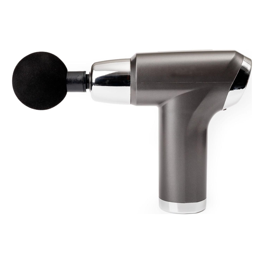 Oplaadbaar massagepistool met 4 koppen 25W/5V 1200 mAh