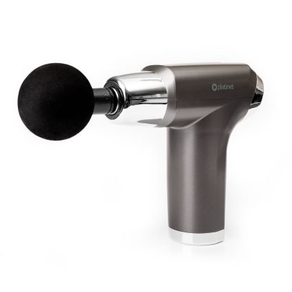 Oplaadbaar massagepistool met 4 koppen 25W/5V 1200 mAh
