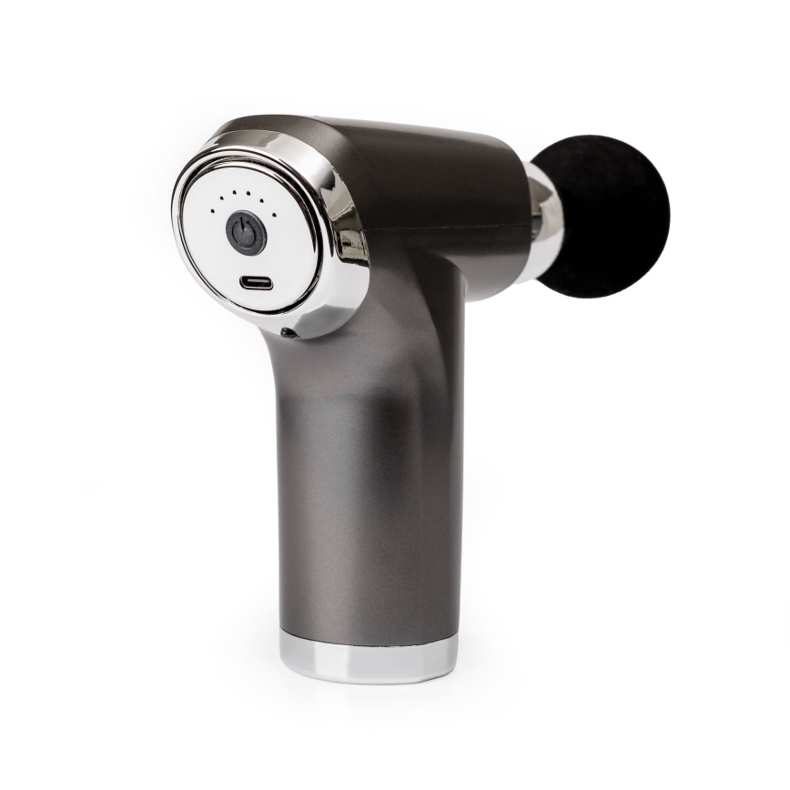 Oplaadbaar massagepistool met 4 koppen 25W/5V 1200 mAh