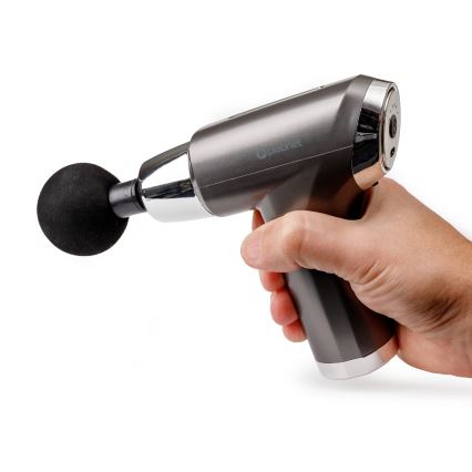 Oplaadbaar massagepistool met 4 koppen 25W/5V 1200 mAh