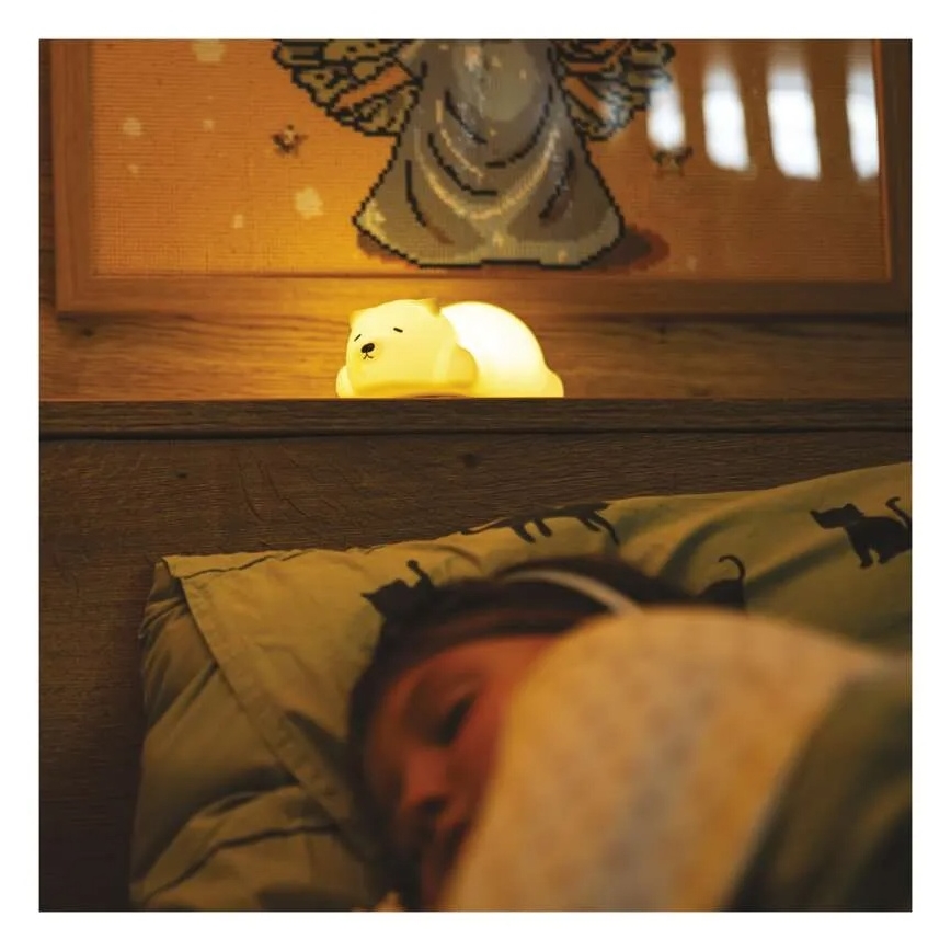 LED RGB oplaadbaar aanraaknachtlampje LED/3,7V 1200 mAh beer