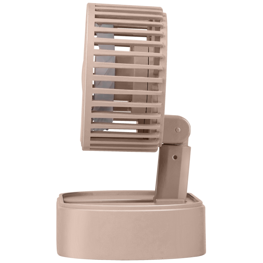 Oplaadbare bureauventilator 3,7 V, 1200 mAh, roze