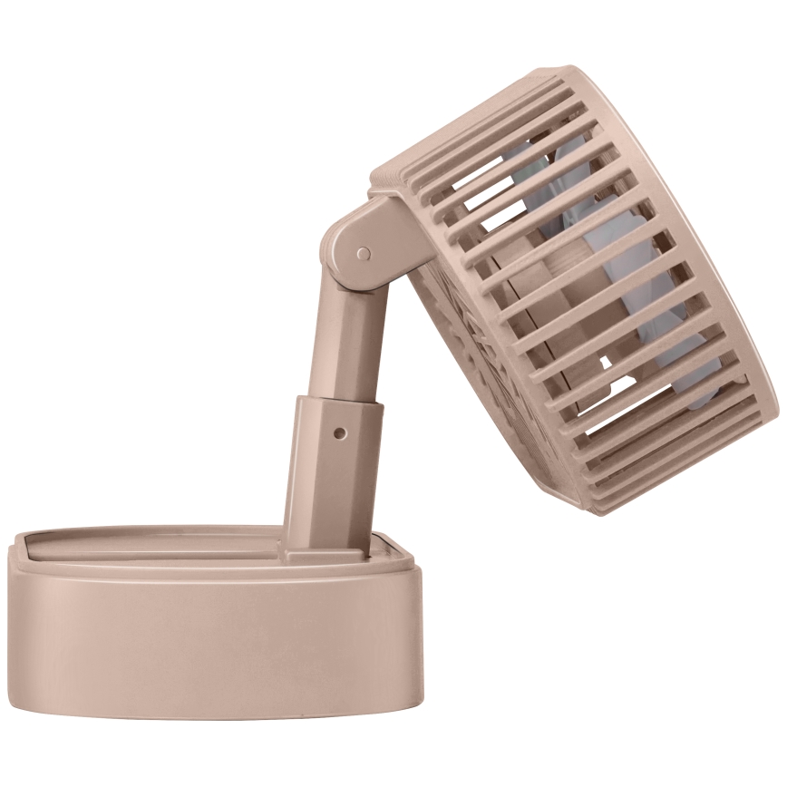 Oplaadbare bureauventilator 3,7 V, 1200 mAh, roze
