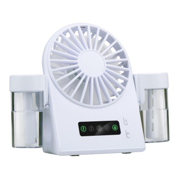 Oplaadbare bureauventilator met mistfunctie 3,7V 1200 mAh
