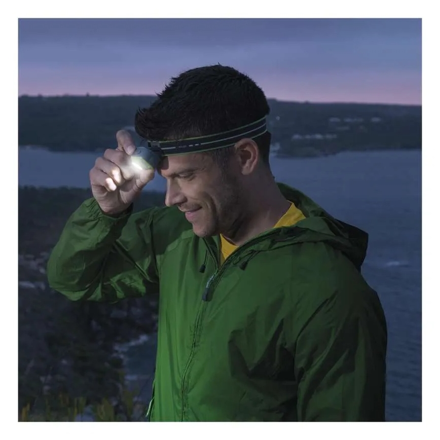 Oplaadbare LED-hoofdlamp LED/USB 1600 mAh IPX6