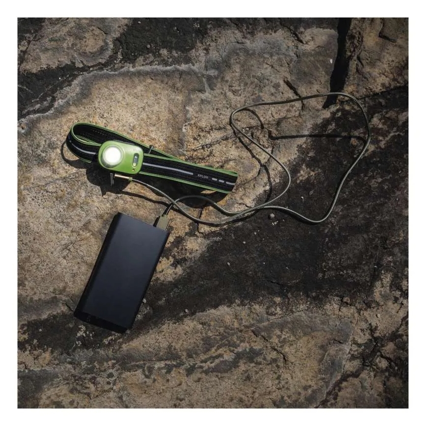 Oplaadbare LED-hoofdlamp LED/USB 1600 mAh IPX6