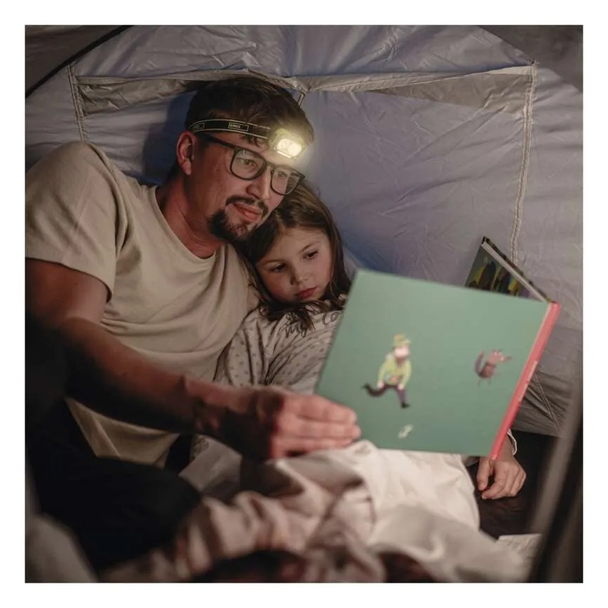 Oplaadbare LED-hoofdlamp LED/USB, IP43, 800 mAh