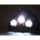 Oplaadbare LED Hoofdlamp met rode lamp LED/16W/7,4V IP44 zwart/blauw