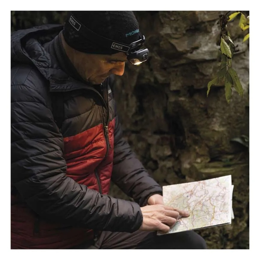 Oplaadbare LED-hoofdlamp, USB, 1200 mAh