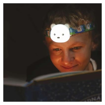 Oplaadbare LED-hoofdlamp (USB), 500 mAh — beer