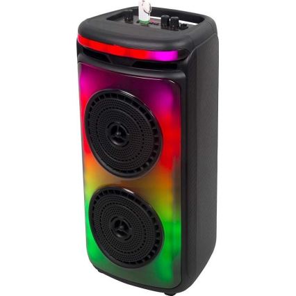 Oplaadbare LED RGB speaker met microfoon 400W/2400 mAh + afstandsbediening