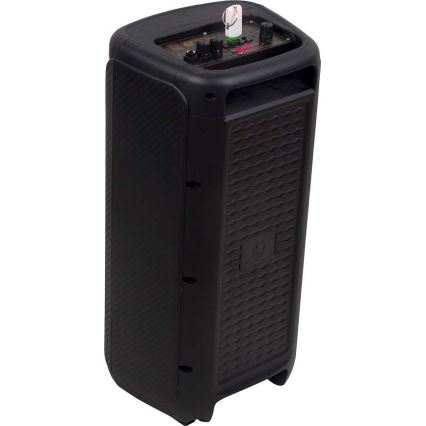 Oplaadbare LED RGB speaker met microfoon 400W/2400 mAh + afstandsbediening