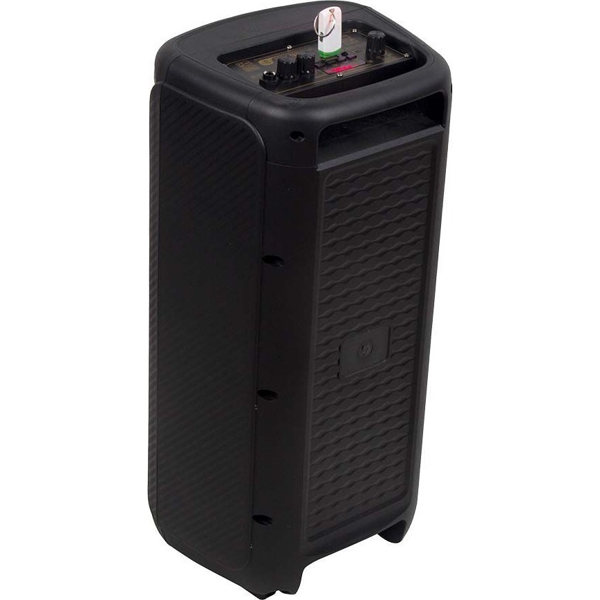 Oplaadbare LED RGB speaker met microfoon 400W/2400 mAh + afstandsbediening
