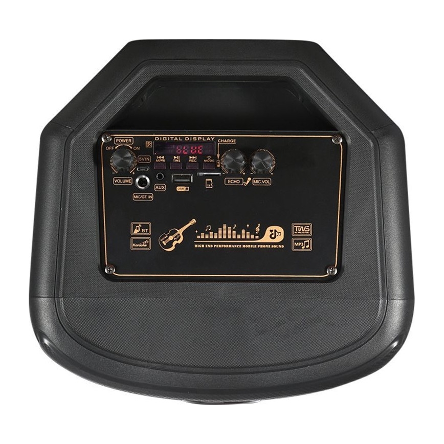 LED RGB Oplaadbare speaker met microfoon 600W/2400 mAh + afstandsbediening