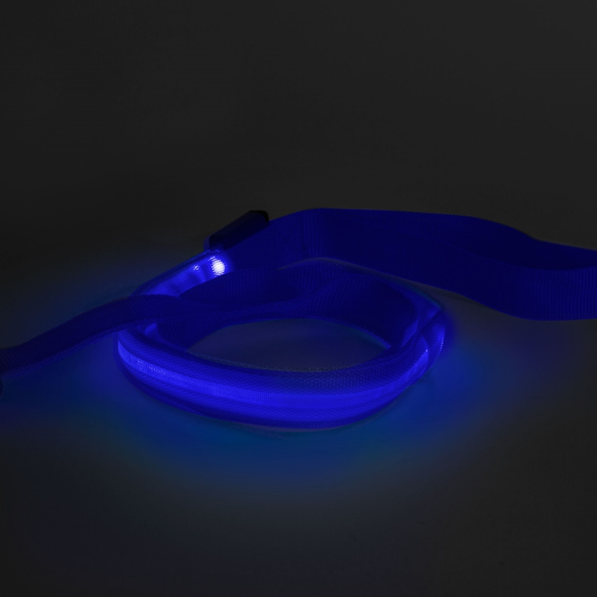 Oplaadbare LED Riem 120 cm 2xCR2032/5V/40 mAh blauw