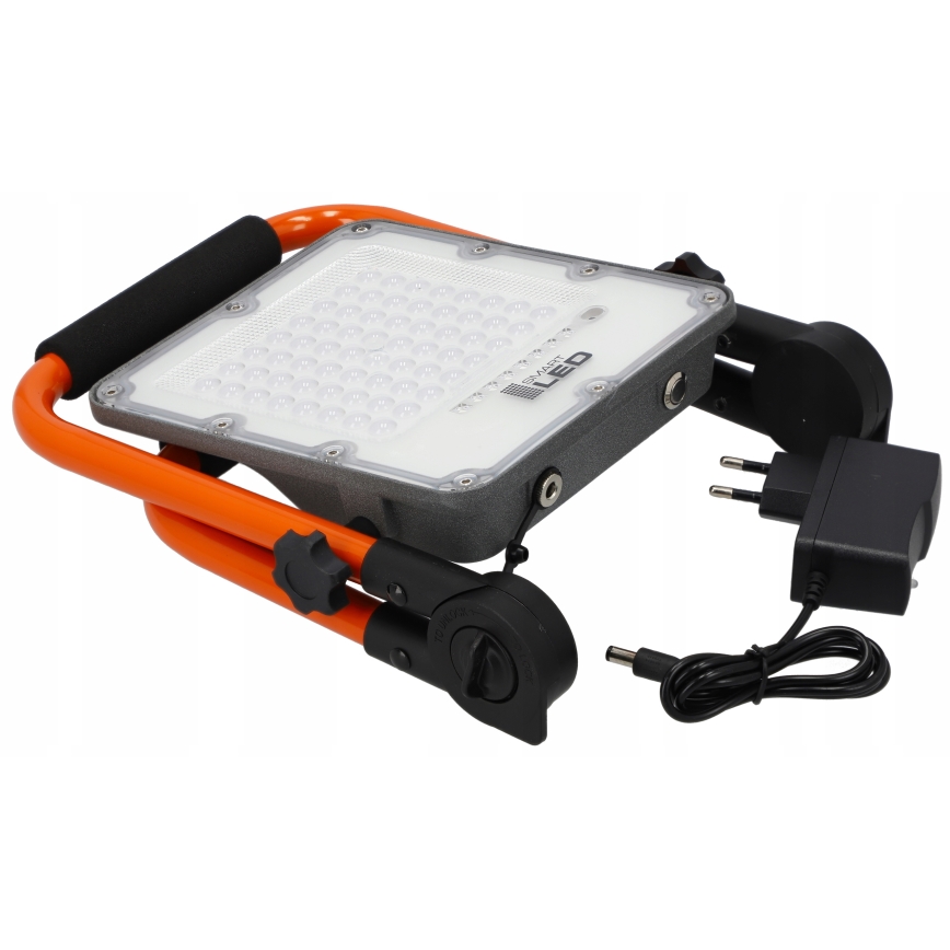 Oplaadbare LED-schijnwerper met statief LED/100W/3,2V 4500K 15000 mAh IP65 oranje