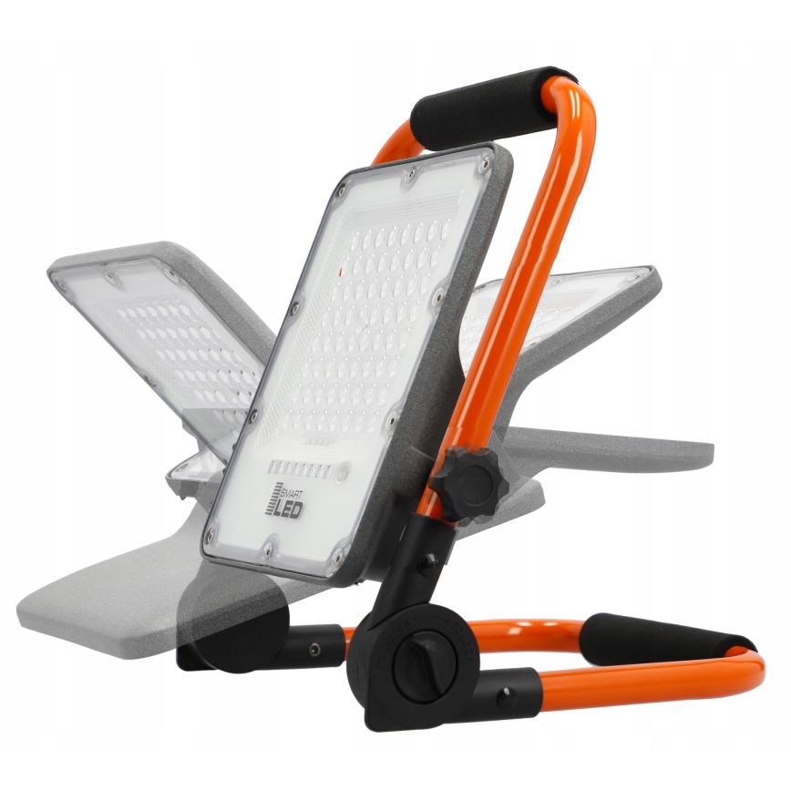 Oplaadbare LED-schijnwerper met statief LED/100W/3,2V 5000K 5000 mAh IP65 oranje