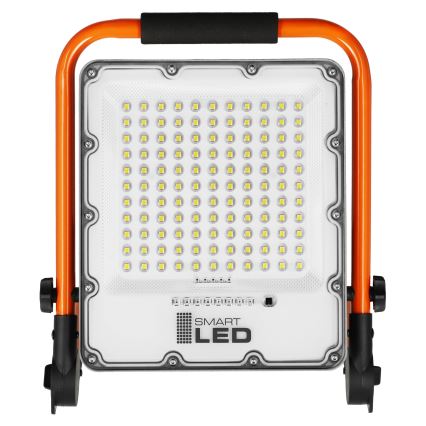 Oplaadbare LED-schijnwerper met statief LED/50W/3,2V 4500K 5000 mAh IP65 oranje