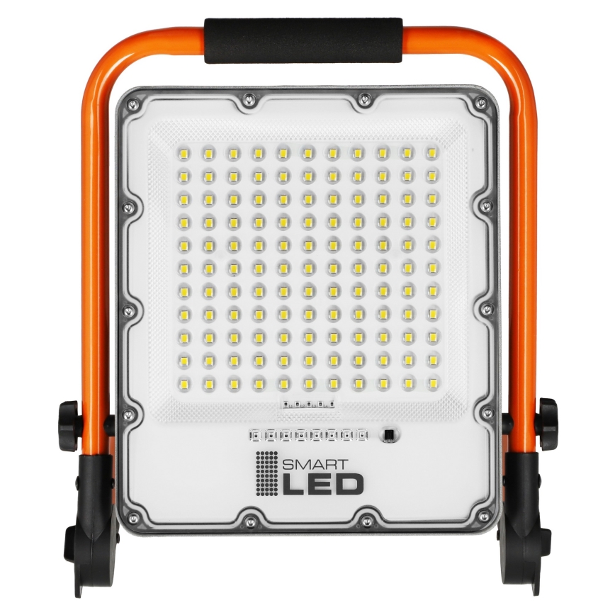 Oplaadbare LED-schijnwerper met statief LED/50W/3,2V 4500K 5000 mAh IP65 oranje