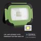 Oplaadbare LED Schijnwerper SAMSUNG CHIP + SOS functie LED/10W/3,7V/USB IP44 4000K groen