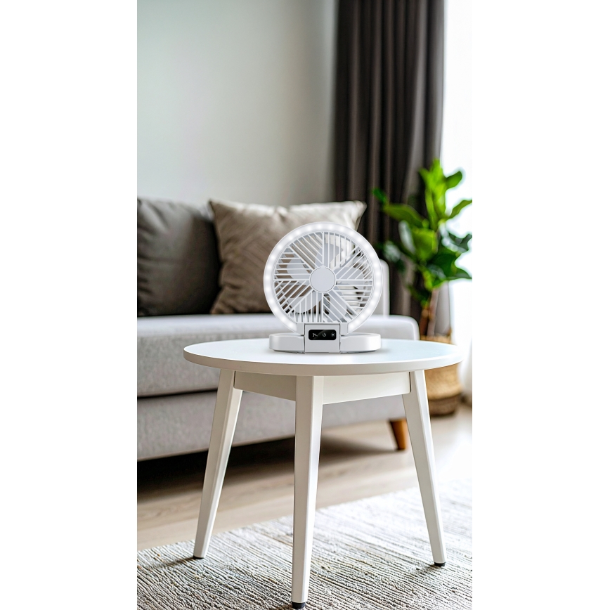 Oplaadbare LED-tafelventilator 3,7V 1200 mAh