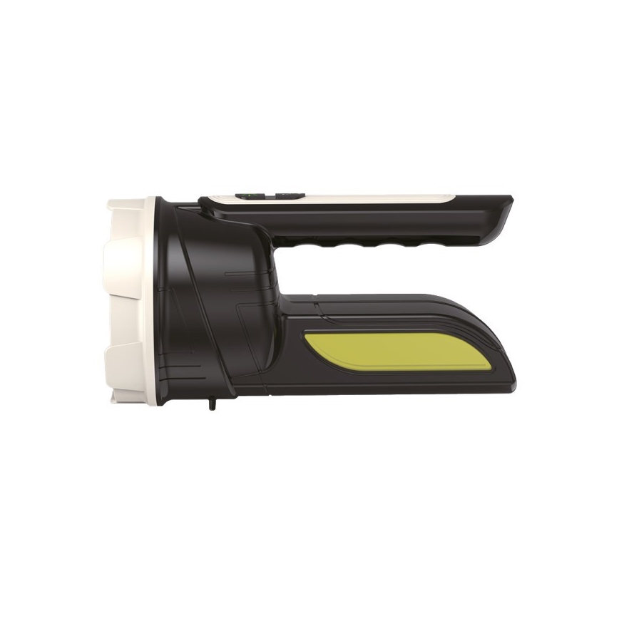 Oplaadbare LED-zaklamp 2xLED/3W/5V 210 lm 1200 mAh zwart