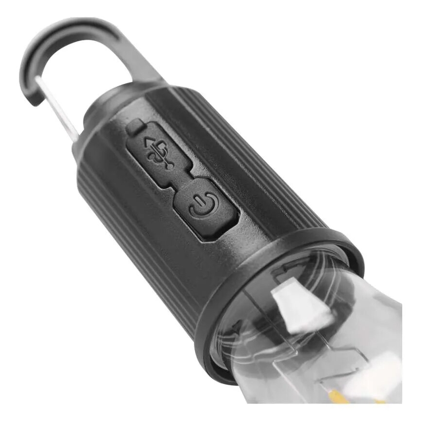 Oplaadbare LED-zaklamp met USB, IP44, 90 lm, 400 mAh