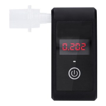 Oplaadbare mini-alcoholtester met fuelcell, 0,0 - 5,0‰ BAC, gevoeligheid 0,08‰, 5V