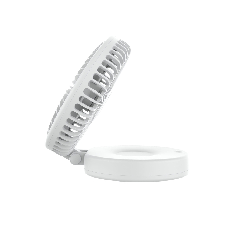 Oplaadbare tafelventilator 10W/5V 2400 mAh wit